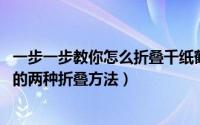 一步一步教你怎么折叠千纸鹤（怎么折会飞的千纸鹤,千纸鹤的两种折叠方法）