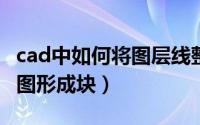 cad中如何将图层线整体偏移（CAD中如何将图形成块）