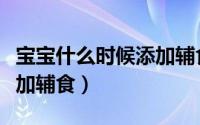 宝宝什么时候添加辅食加盐（宝宝什么时候添加辅食）