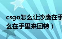 csgo怎么让沙鹰在手上转（csgo里的沙鹰怎么在手里来回转）