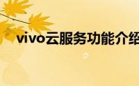 vivo云服务功能介绍（vivo云服务功能）