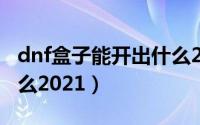 dnf盒子能开出什么2021（dnf盒子能开出什么2021）
