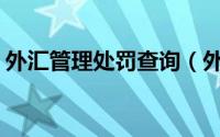 外汇管理处罚查询（外汇NFA监管怎么查询）