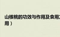 山核桃的功效与作用及食用方法（山核桃对人体的功效和作用）