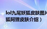 lol九尾妖狐皮肤图片（LOL英雄联盟九尾妖狐阿狸皮肤介绍）