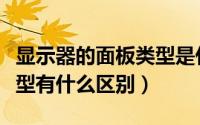 显示器的面板类型是什么意思（显示器面板类型有什么区别）