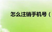 怎么注销手机号（怎么注销人人网?）