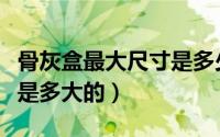骨灰盒最大尺寸是多少（骨灰盒尺寸标准一般是多大的）