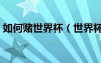 如何赌世界杯（世界杯怎么赌球足彩怎么玩）