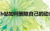 b站如何删除自己的动态（B站如何删除投稿）
