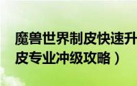 魔兽世界制皮快速升级（备战6.0魔兽世界制皮专业冲级攻略）