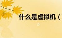 什么是虚拟机（什么是虚拟机?）