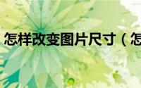 怎样改变图片尺寸（怎样改变图片尺寸大小）