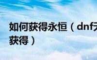 如何获得永恒（dnf无尽的永恒有什么用怎么获得）