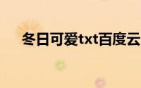冬日可爱txt百度云（冬日可爱怎么用）