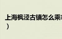 上海枫泾古镇怎么乘车去（上海枫泾古镇攻略）