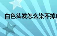 白色头发怎么染不掉色（白色头发怎么染）