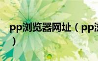 pp浏览器网址（pp浏览器怎么样有什么功能）