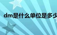 dm是什么单位是多少米（dm是什么单位）