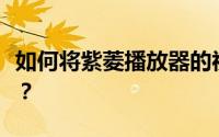 如何将紫菱播放器的视频画面设置为一半大小？