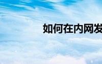 如何在内网发布展会信息？