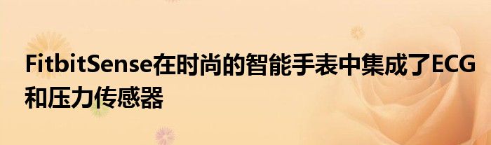FitbitSense在时尚的智能手表中集成了ECG和压力传感器