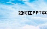 如何在PPT中插入flash动画