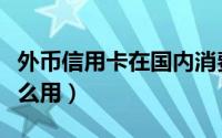 外币信用卡在国内消费（外币信用卡在国内怎么用）