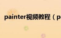 painter视频教程（painter教程入门教程）