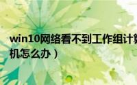 win10网络看不到工作组计算机（Win10看不到工作组计算机怎么办）