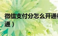 微信支付分怎么开通教程（微信支付分怎么开通）