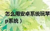 怎么用安卓系统玩苹果的王者（怎么样安装xp系统）
