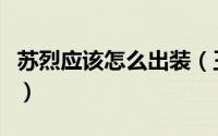 苏烈应该怎么出装（王者荣耀苏烈该怎么出装）