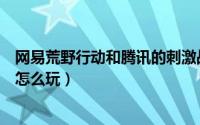 网易荒野行动和腾讯的刺激战场哪个先出的（网易荒野行动怎么玩）