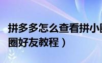 拼多多怎么查看拼小圈好友（拼多多查看拼小圈好友教程）