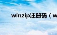 winzip注册码（winzip11.1注册码）