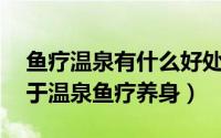 鱼疗温泉有什么好处（鱼疗养生馆养生 区别于温泉鱼疗养身）