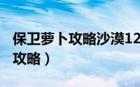 保卫萝卜攻略沙漠12关（保卫萝卜攻略沙漠9攻略）