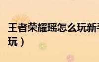 王者荣耀瑶怎么玩新手教学（王者荣耀瑶怎么玩）