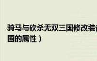 骑马与砍杀无双三国修改装备（如何修改骑马与砍杀无双三国的属性）