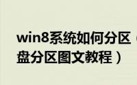 win8系统如何分区（win8怎么分区win8磁盘分区图文教程）