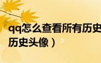 qq怎么查看所有历史访客（QQ怎么查看所有历史头像）