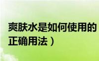 爽肤水是如何使用的（爽肤水怎么用爽肤水的正确用法）