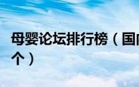 母婴论坛排行榜（国内最好的母婴论坛有哪几个）