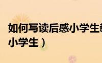 如何写读后感小学生教学视频（如何写读后感小学生）