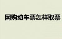 网购动车票怎样取票（网购动车票的方法）