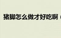 猪脚怎么做才好吃啊（猪脚怎么做才好吃?）