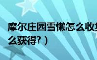 摩尔庄园雪懒怎么收集（《摩尔庄园》雪懒怎么获得?）