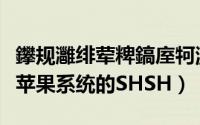 鑻规灉绯荤粺鎬庢牱澶囦唤绯荤粺（如何备份苹果系统的SHSH）