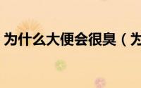 为什么大便会很臭（为什么大便会很臭很臭）
